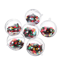 Clear Polystyrene Christmas Party Home Decoration Hanging Ball Baubles